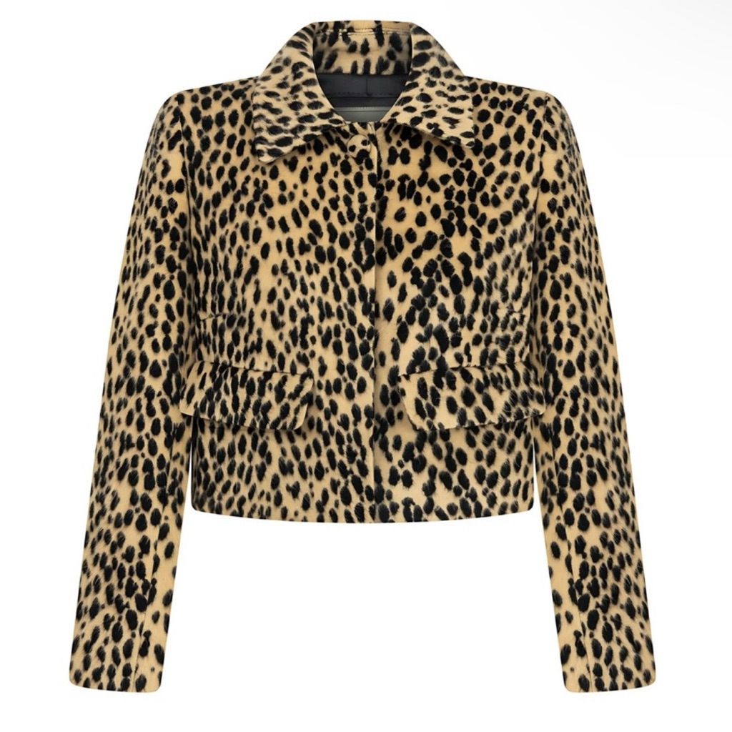 Brand New. Nocturne Leopard Printed Blazer. Eu 40 (L) Size, Fits Like M-L.